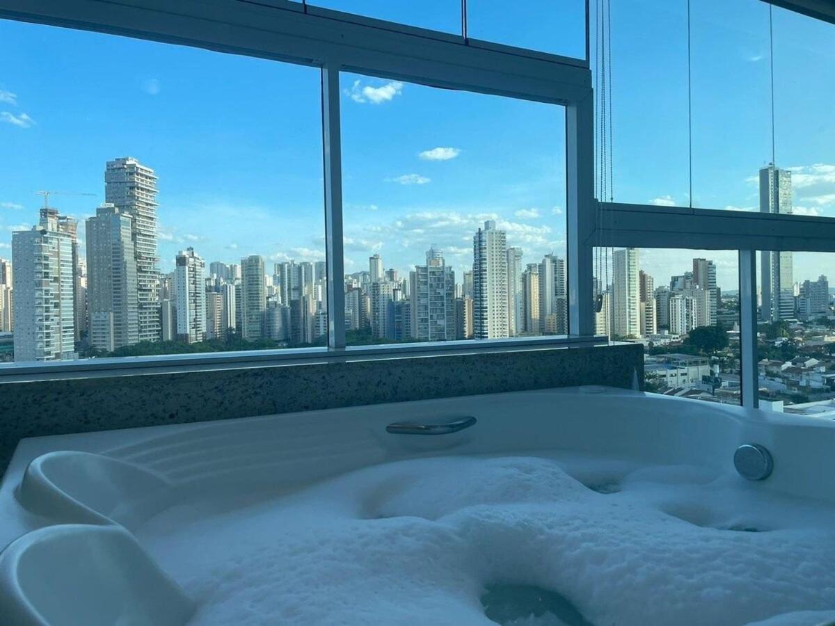 1 Qts.| 2 Hosp. | Jacuzzi Na Varanda | Linda Vista กัวยาเนีย ภายนอก รูปภาพ